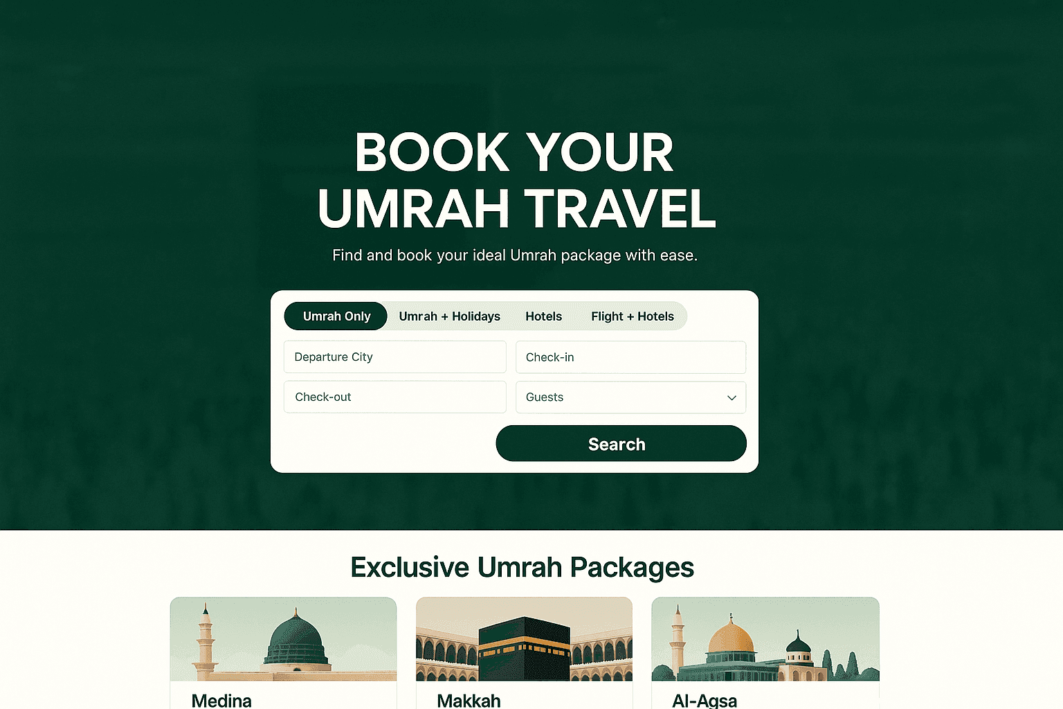Book Umrah Today — Travel Booking